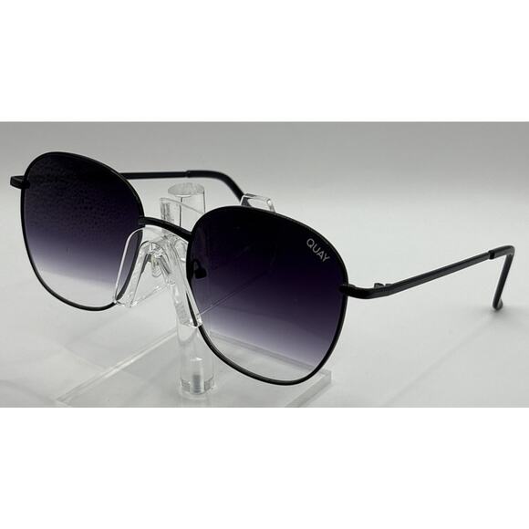Quay Jezabell Oversized Aviator Sunglasses Black Gradient Women main image 6
